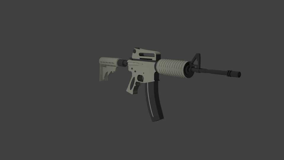 high poly m4 preview image 1